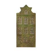 Kerzenhalter "Hausfassade Sternendach" (Messing)