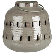 Laterne "Hurricane Berkane" - 20x18 cm (Grau)