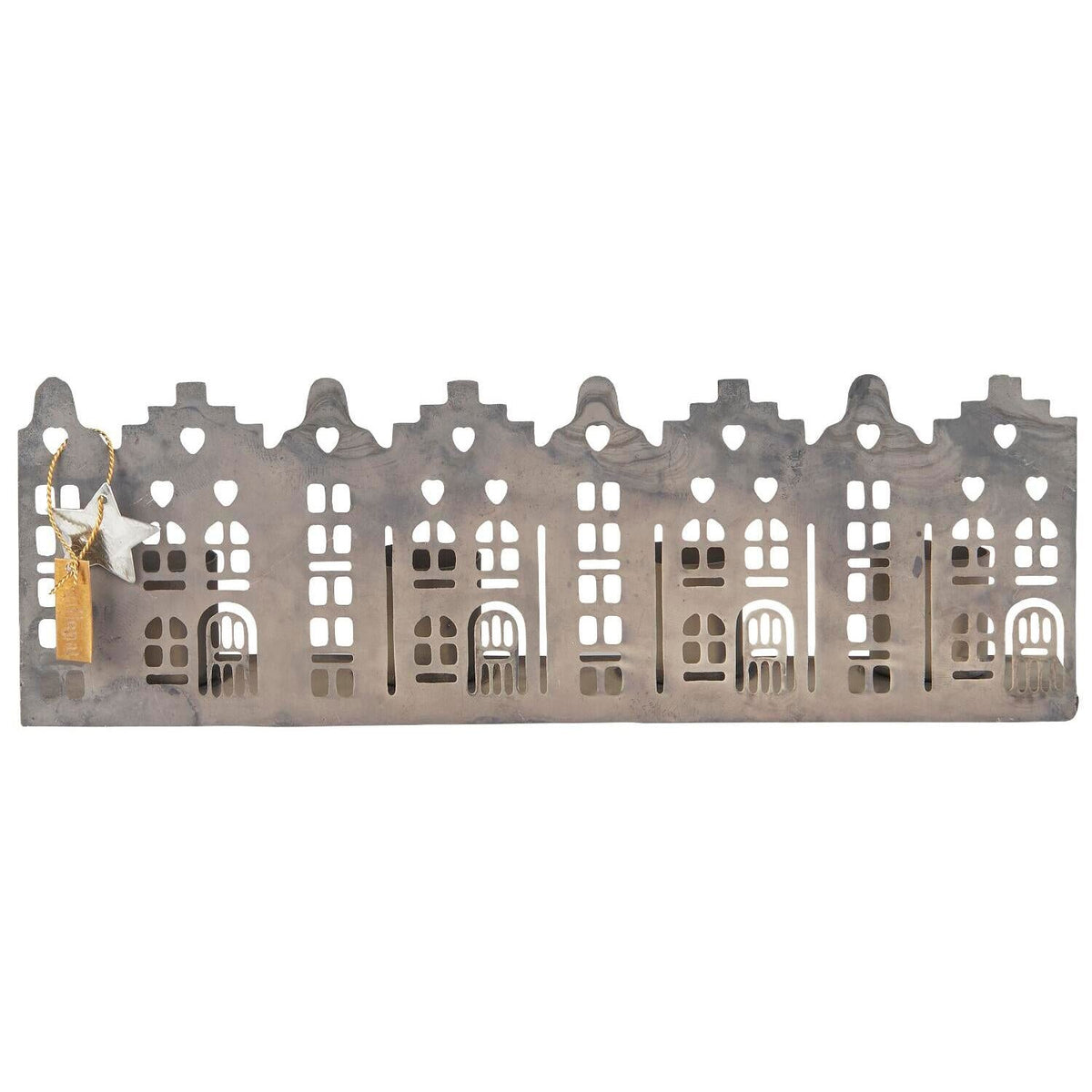 Kerzenhalter "Hausfassaden" (Silber)