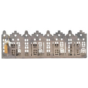 Kerzenhalter "Hausfassaden" (Silber)