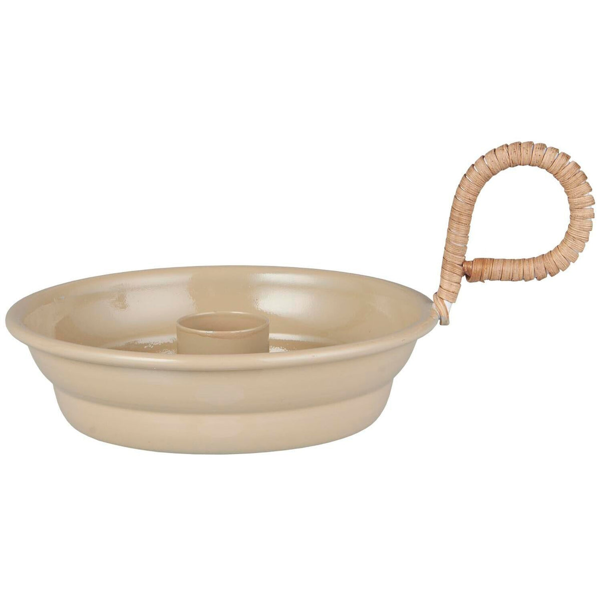 Bambus-Kerzenhalter mit Henkel für ø, 2,2 cm Stabkerze (Beige)