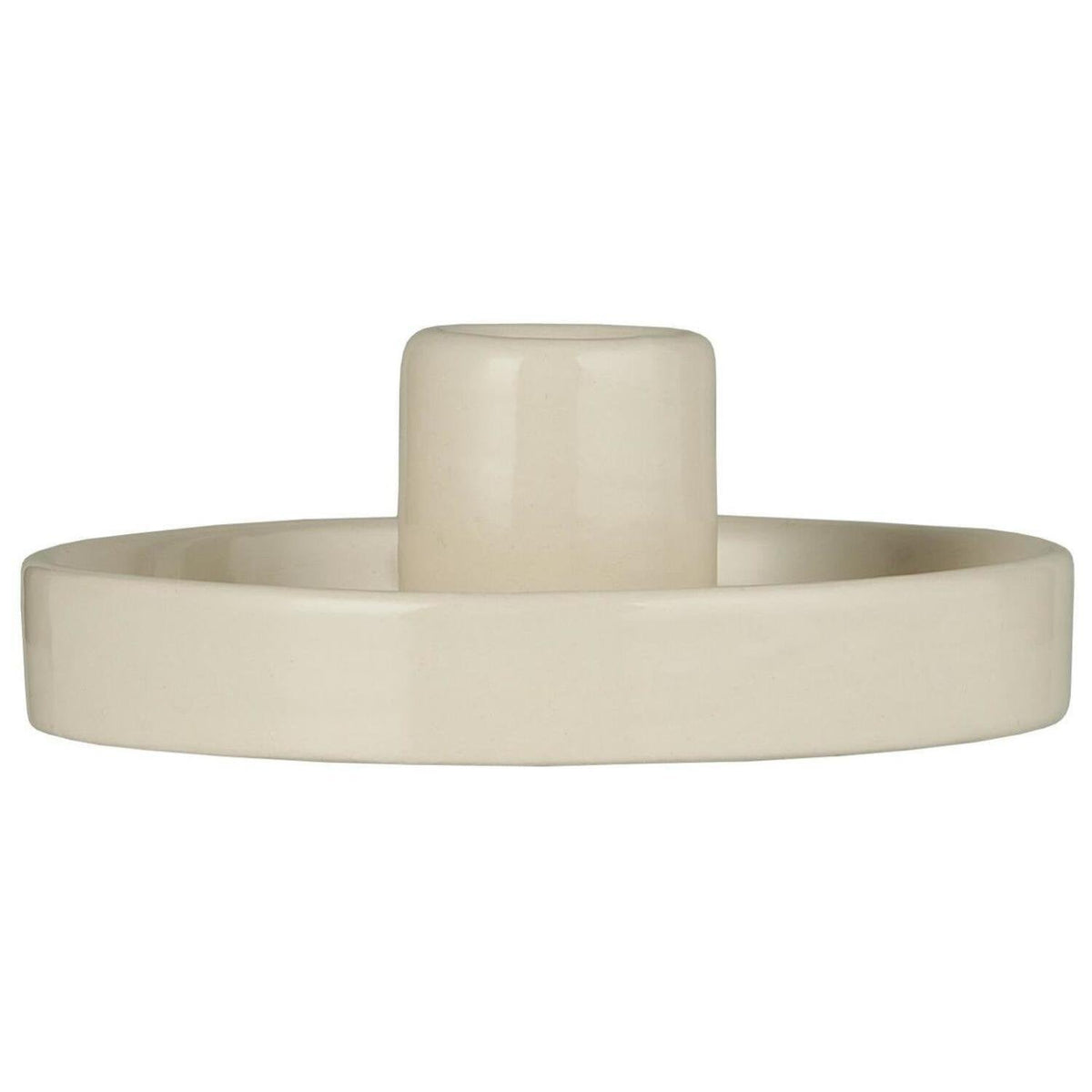Kerzenhalter für Stabkerze - 11,5x4,3 cm (Creme)