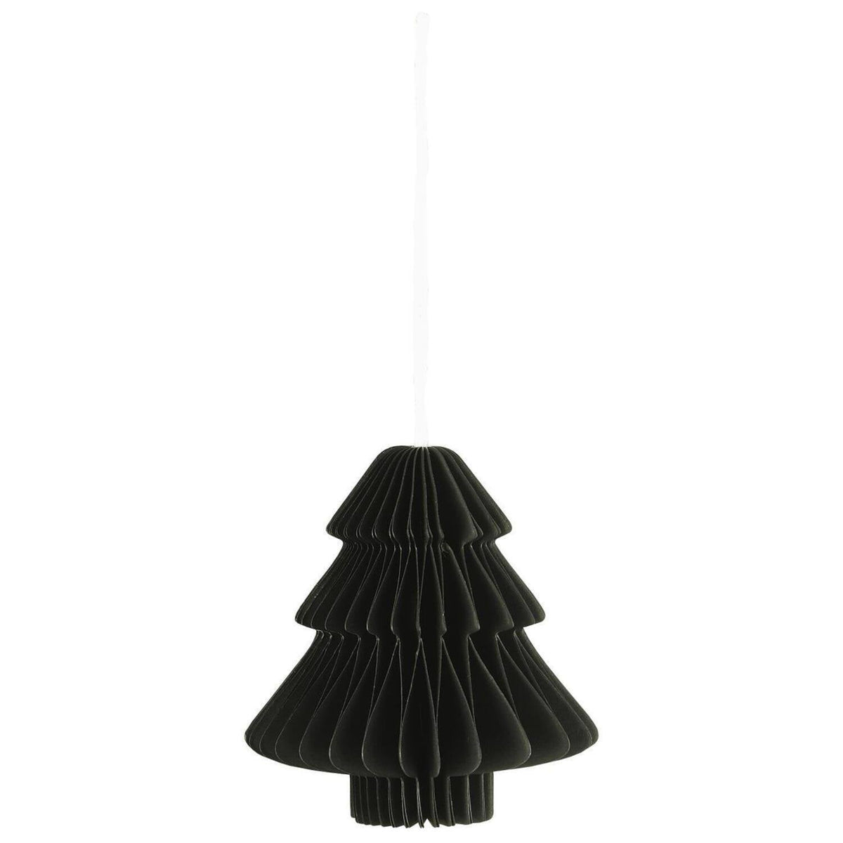 Weihnachtsschmuck zum Hängen "Baum" - 6,5x7 cm (Schwarz)