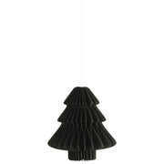Weihnachtsschmuck zum Hängen "Baum" - 6,5x7 cm (Schwarz)