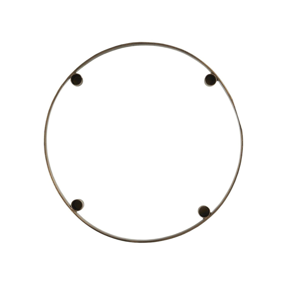 Adventskerzenhalter für dünne Kerzen "Stillenat" - 25,5 cm (Messing)