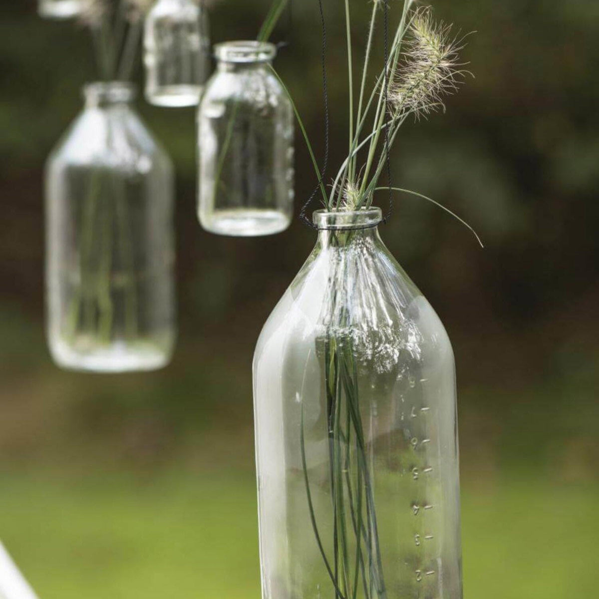 Deko-Flasche mit Draht