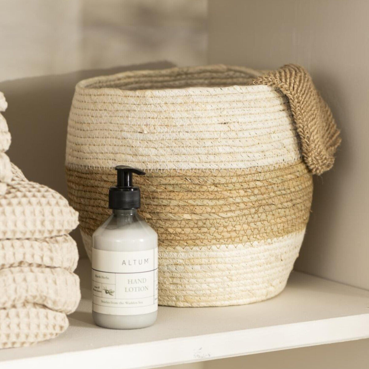 Korb - 29x26 cm (Creme/Natur)