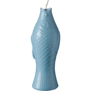 fischförmige Kerze - 5x20 cm (Staubig Blau)