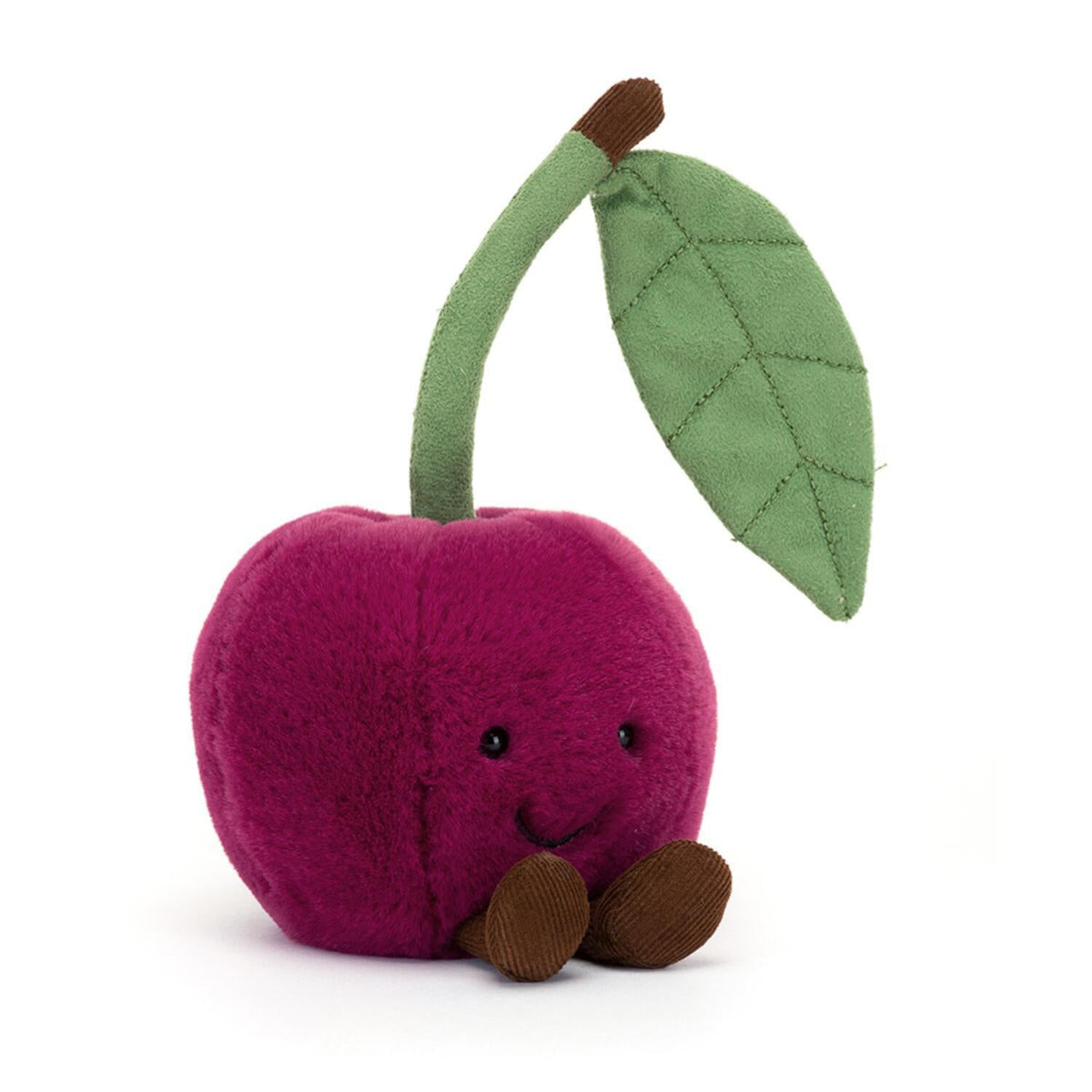 Kuscheltier Kirsche "Amuseables" - 12 cm (Magenta/Grün)