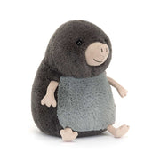 Kuscheltier Maulwurf "Muswell" - 15 cm (Grau)