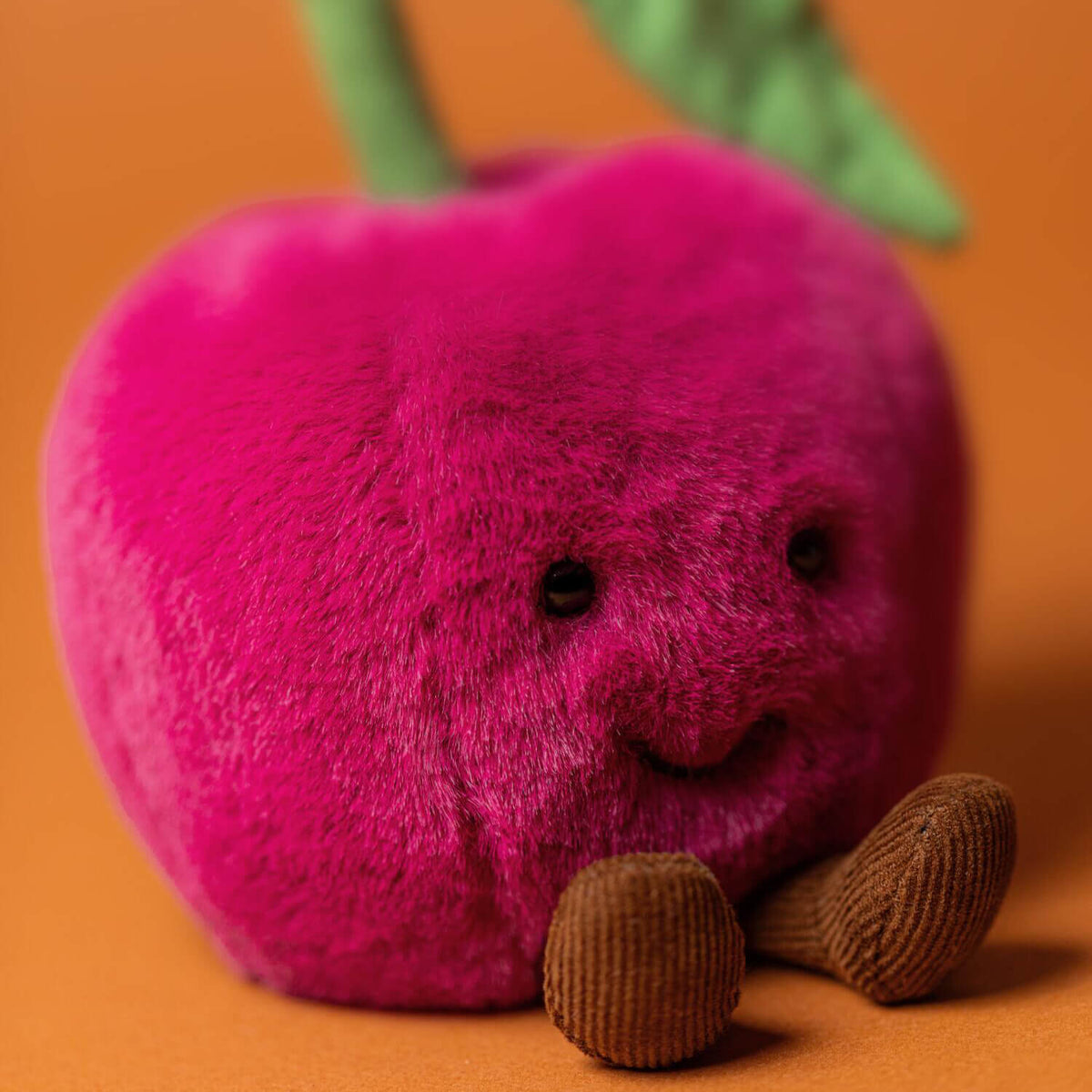 Kuscheltier Kirsche "Amuseables" - 12 cm (Magenta/Grün)