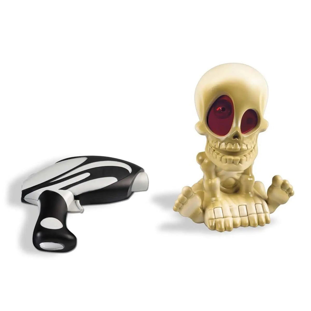 Totenschädel-Geistfigur und Zapper-Controller im Set
