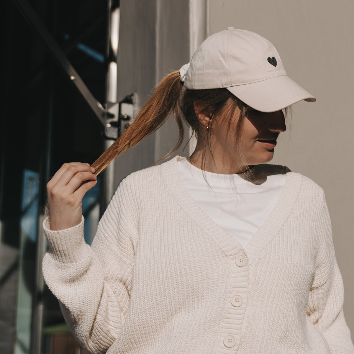 Cap "Herz" (Beige)