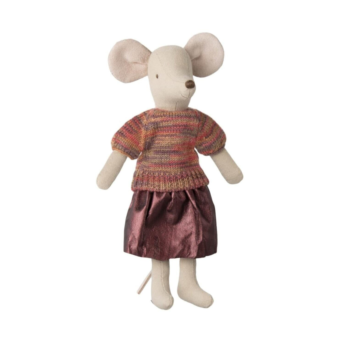 Rock und Strickbluse für Maus "Mama" (Bunt)