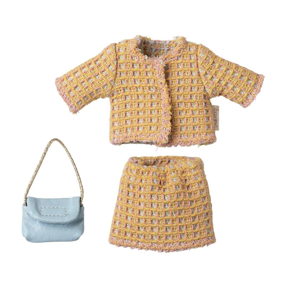 Set für Maus "Mama" (Orange/Blau)
