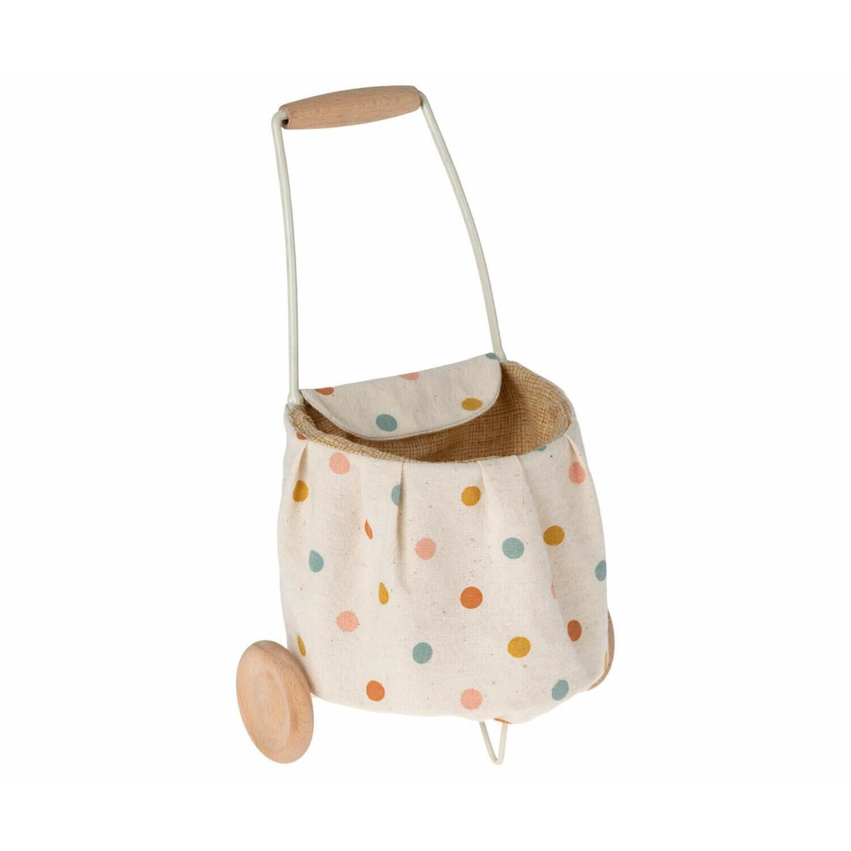Trolley "Multi Dots" - Mini (Weiß)