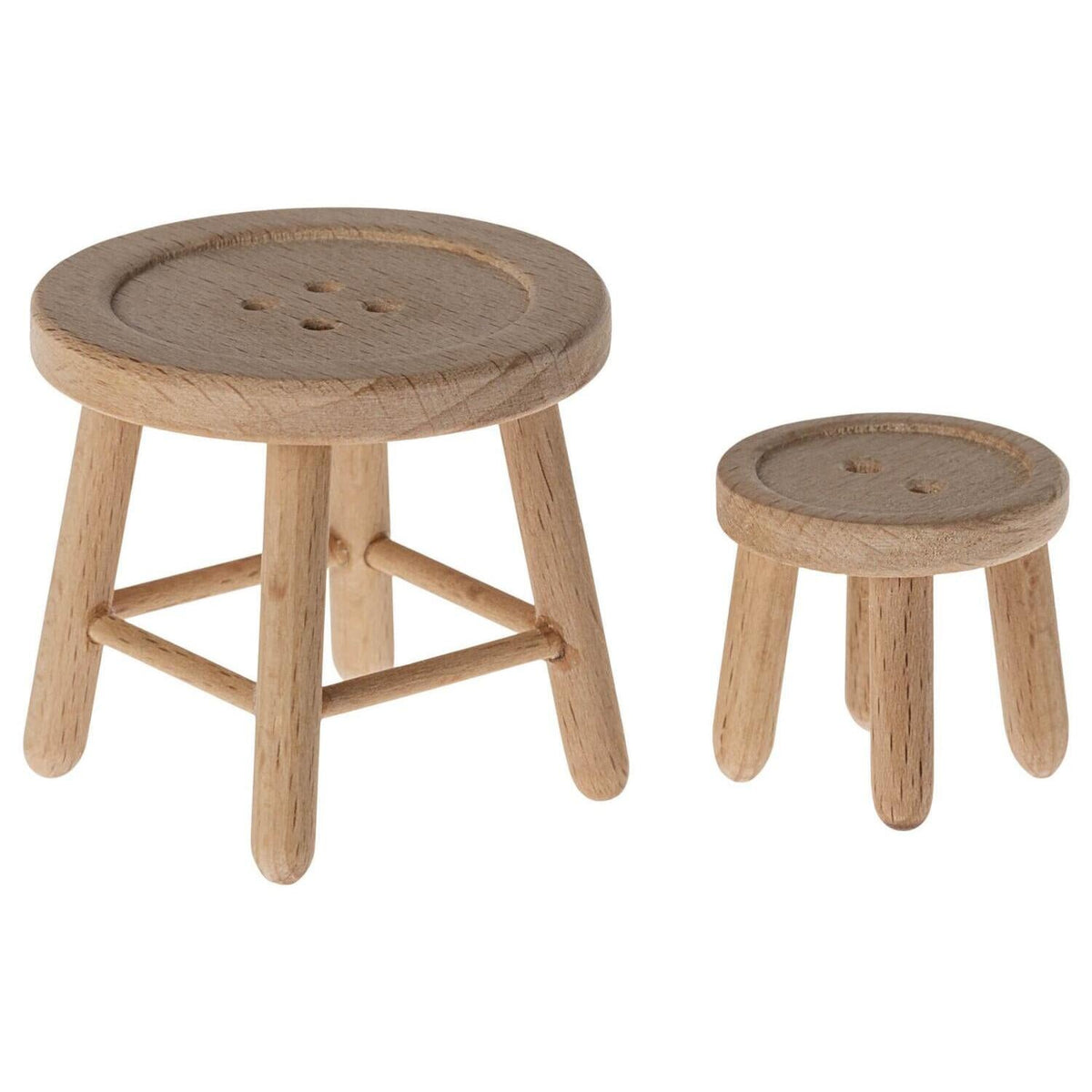 Maus Tisch und Hocker (Natur)