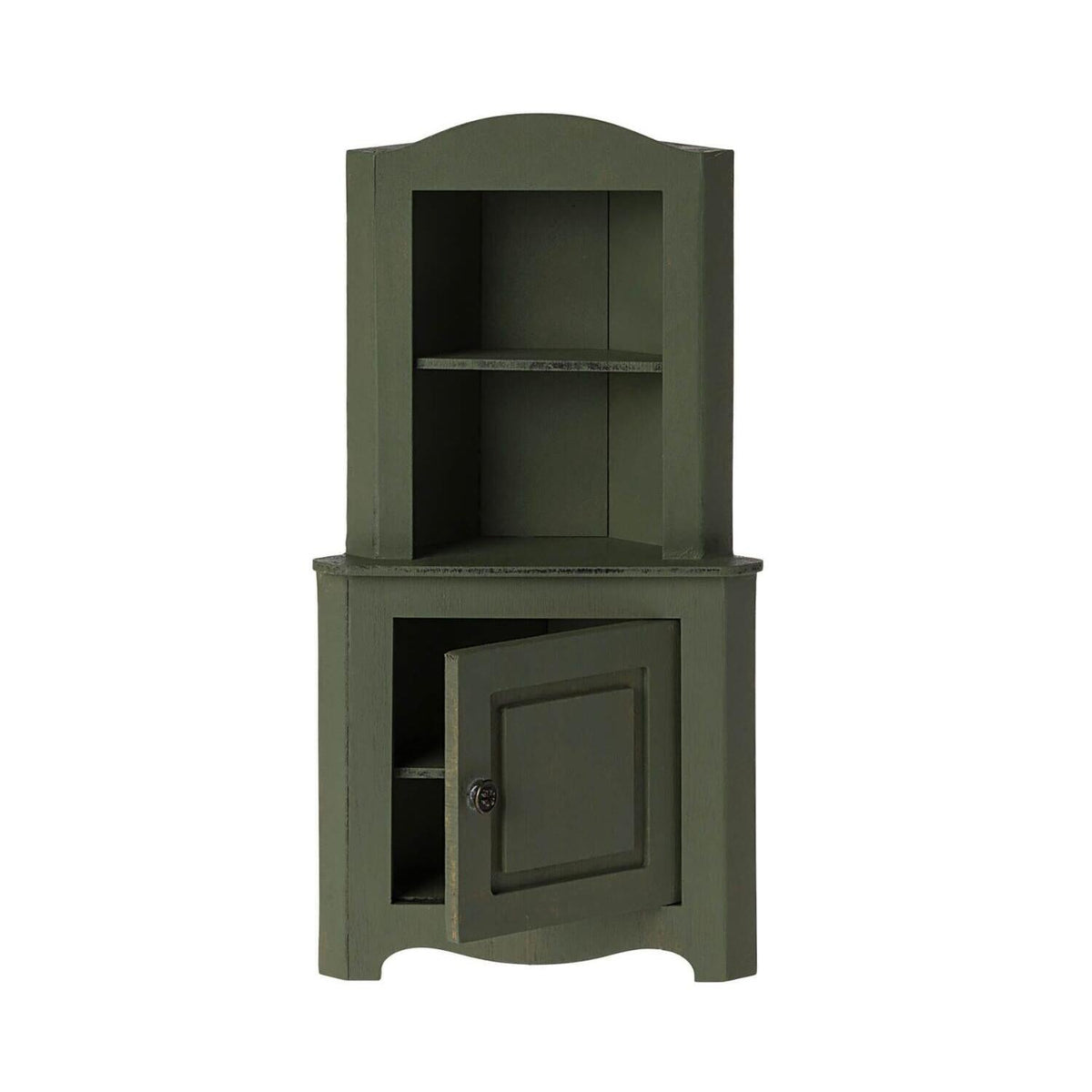 Miniatur Eckschrank (Dunkelgrün)