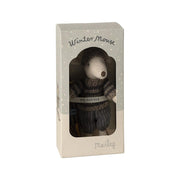 Wintermaus mit Skiset - Großer Bruder (Grau)