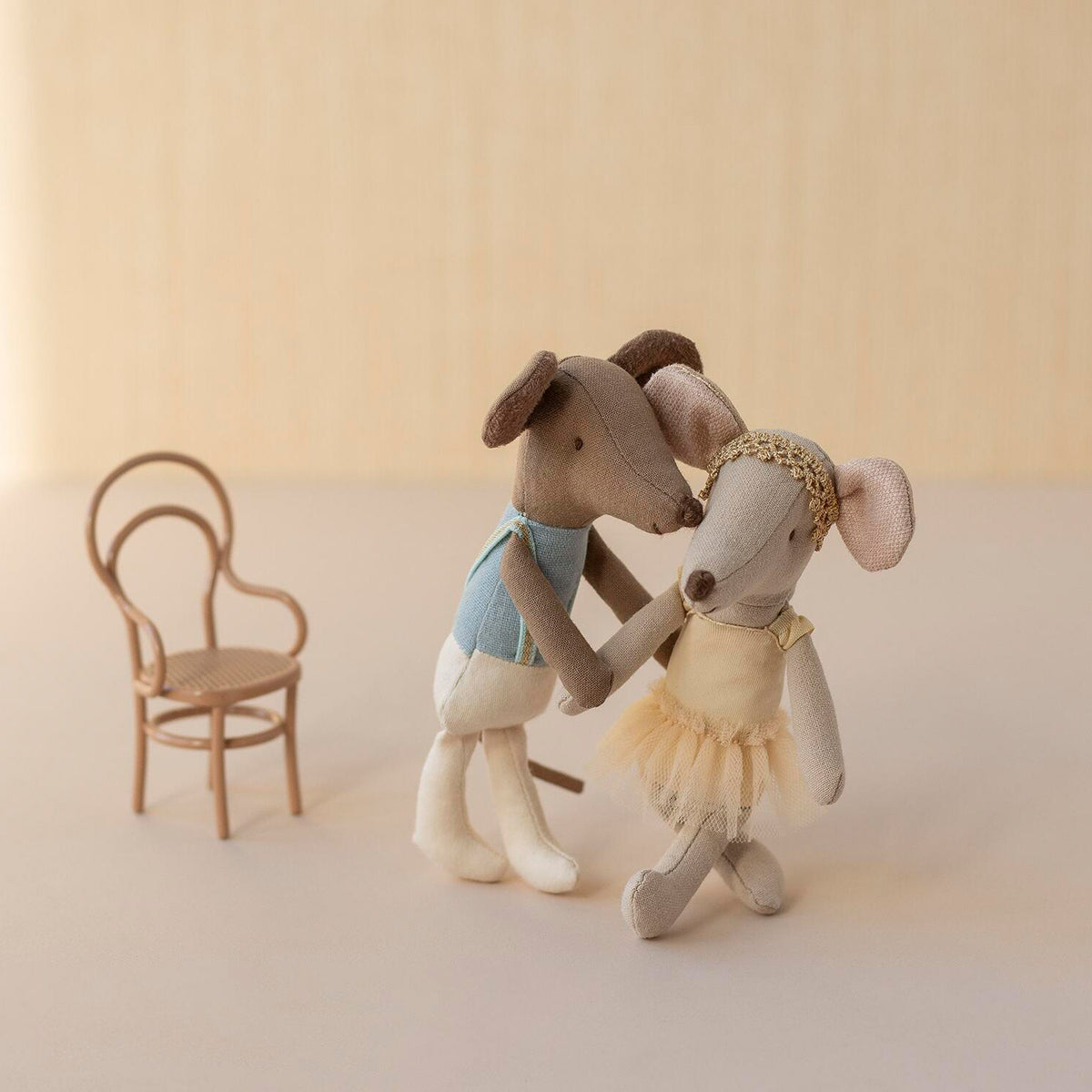 Balletttänzer Maus - Großer Bruder (Braun/Blau)