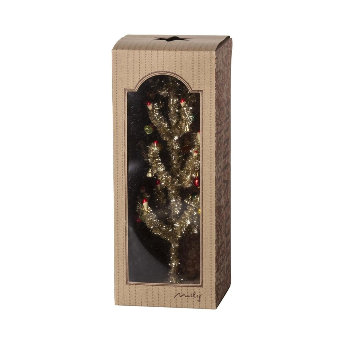 Weihnachtsbaum - 25 cm (Gold/Rot/Grün)