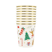 Pappbecher "Jolly Christmas" - 256 ml (Bunt)