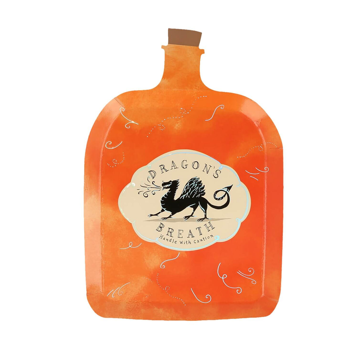 Pappteller "Zaubertrankflaschen" - 15,9x23,5 cm (Bunt)