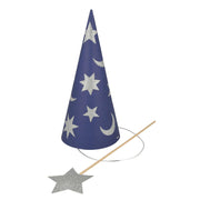 Partyhüte & Zauberstäbe "Wizards" - 10,2x21,6 cm (Blau)