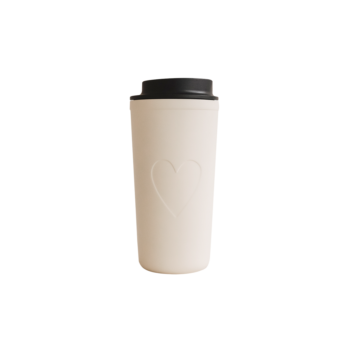To go Becher "Herz" - 540 ml (Creme)