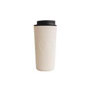 To go Becher "Herz" - 540 ml (Creme)