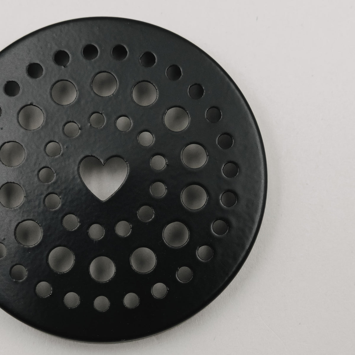 Metalldeckel "Blumenhalter Mini" - 6,5 cm (Schwarz)