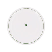 Runder Platzteller "Herz" - 30,2 cm (Grün)