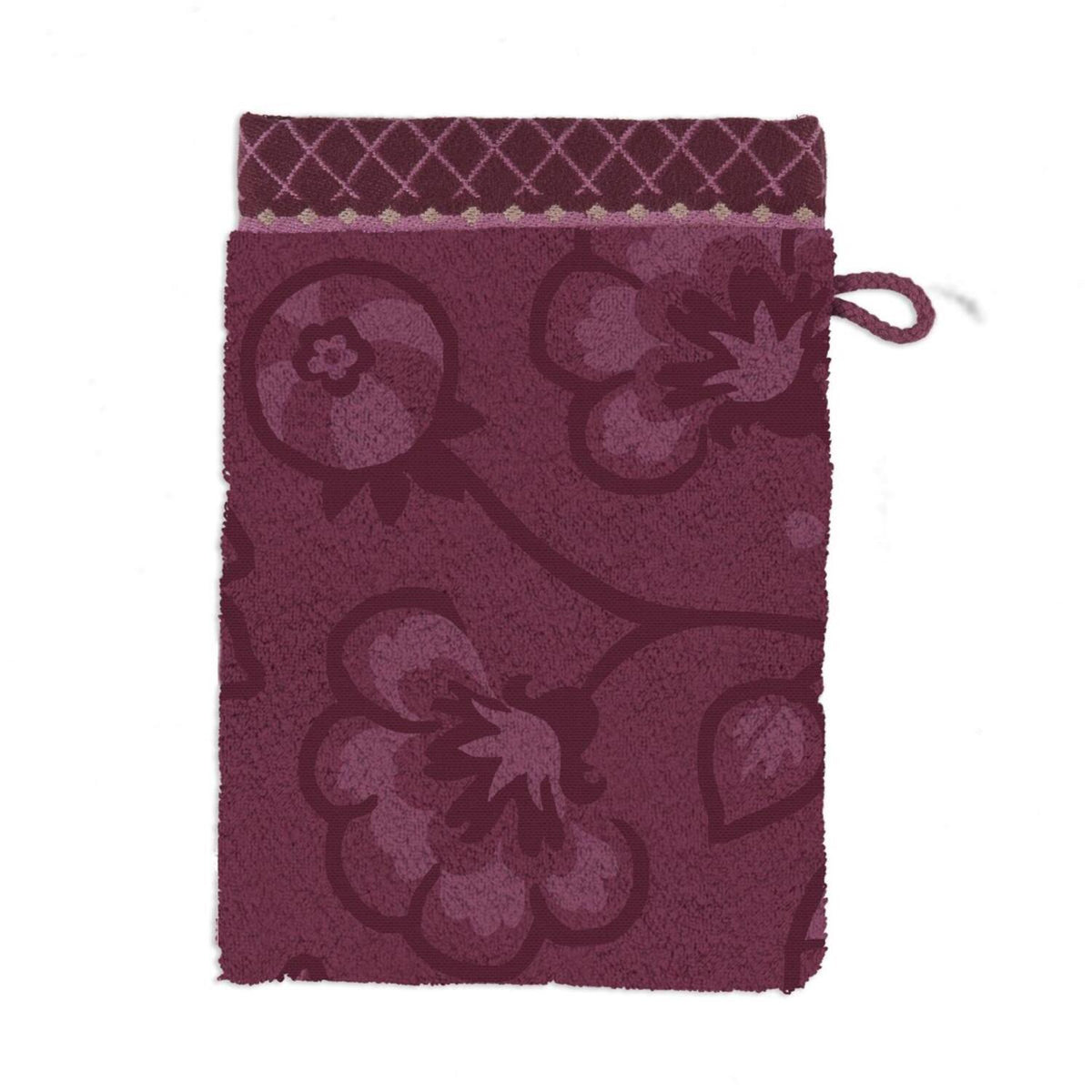 Gästehandtuch "Jasmin Jacquard" - 16x22 cm (Dark Pink)