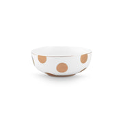 Schale "Dot Delight" - 15 cm (Weiß/Gold)