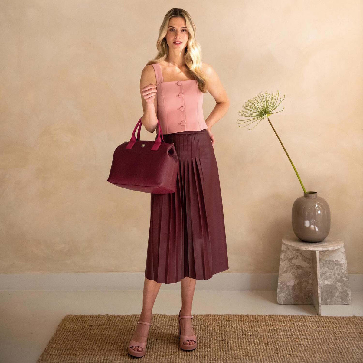 Handtasche "Fia" - L (Rot)
