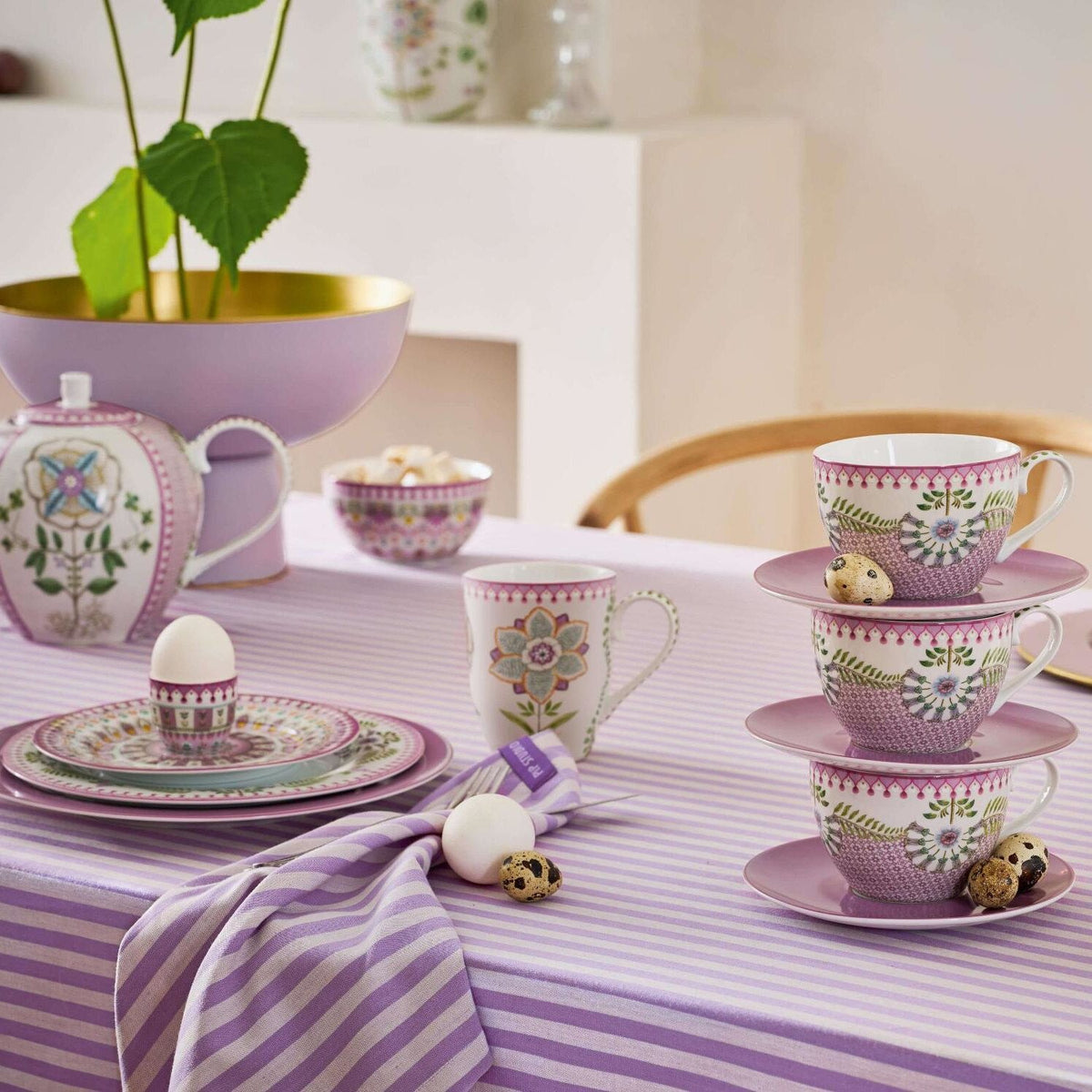 Tasse "Lily & Lotus" - 145 ml (Off White)