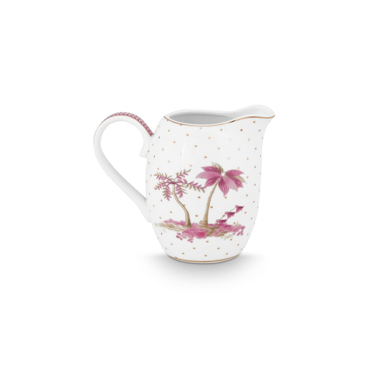 Krug "Jolie - Dots" - 250 ml (Weiß/Rosa)