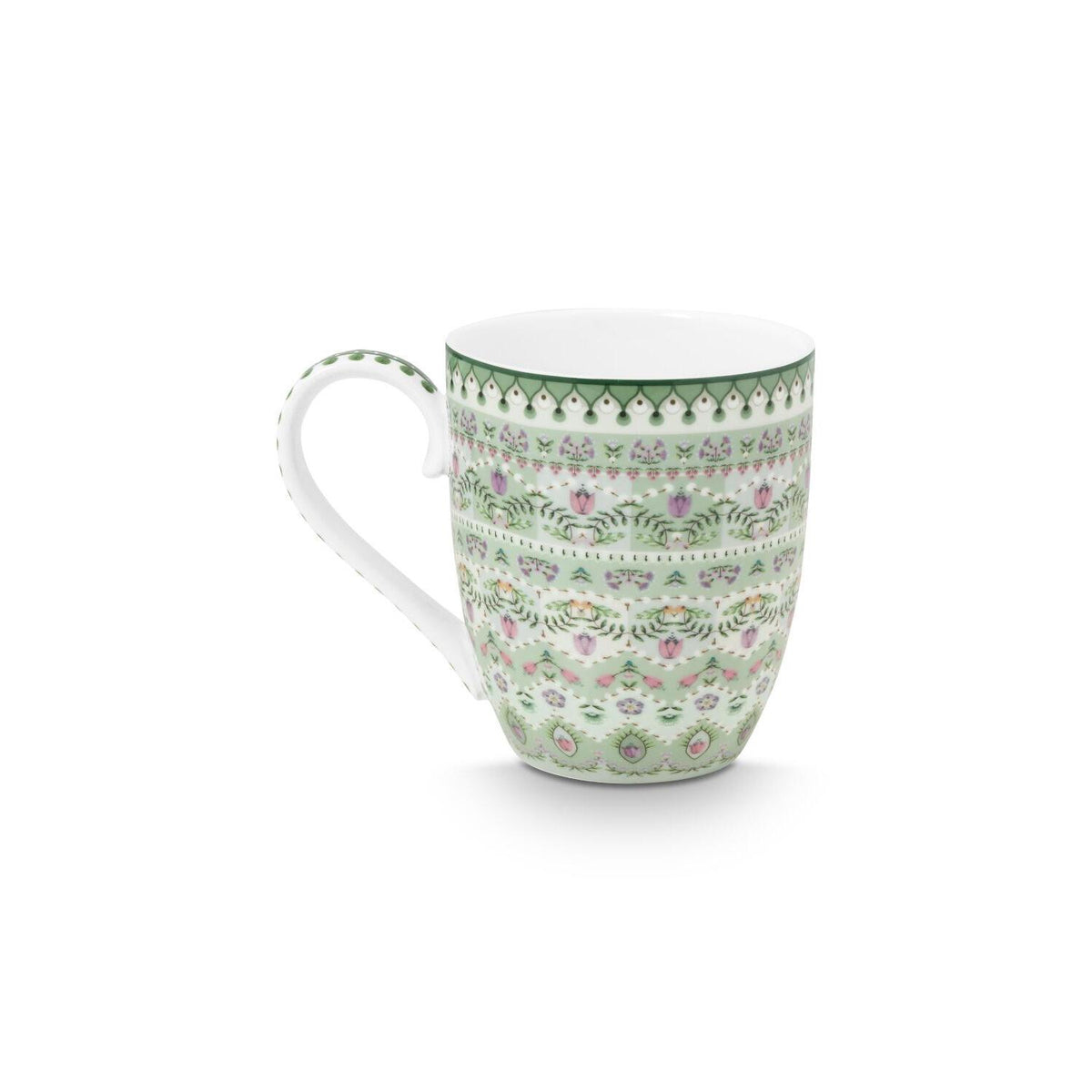 XL-Tasse "Lily & Lotus - Moon Delight" - 450 ml (Hellgrün)