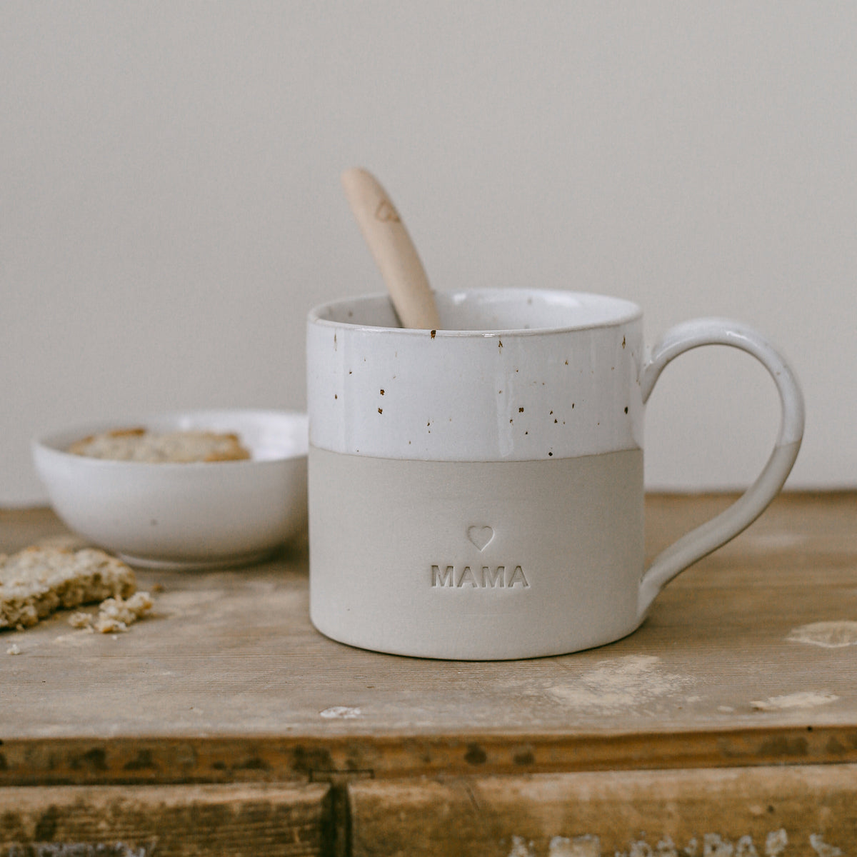 Große Tasse "Mama" - 450 ml (Natur)