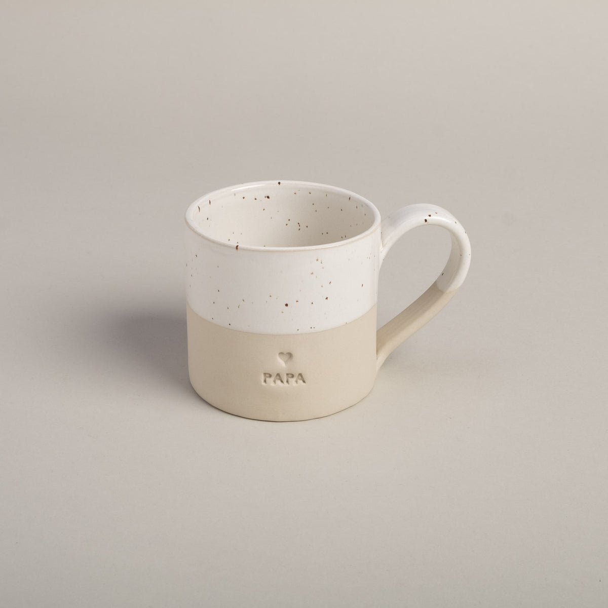 Große Tasse "Papa" - 450 ml (Natur)