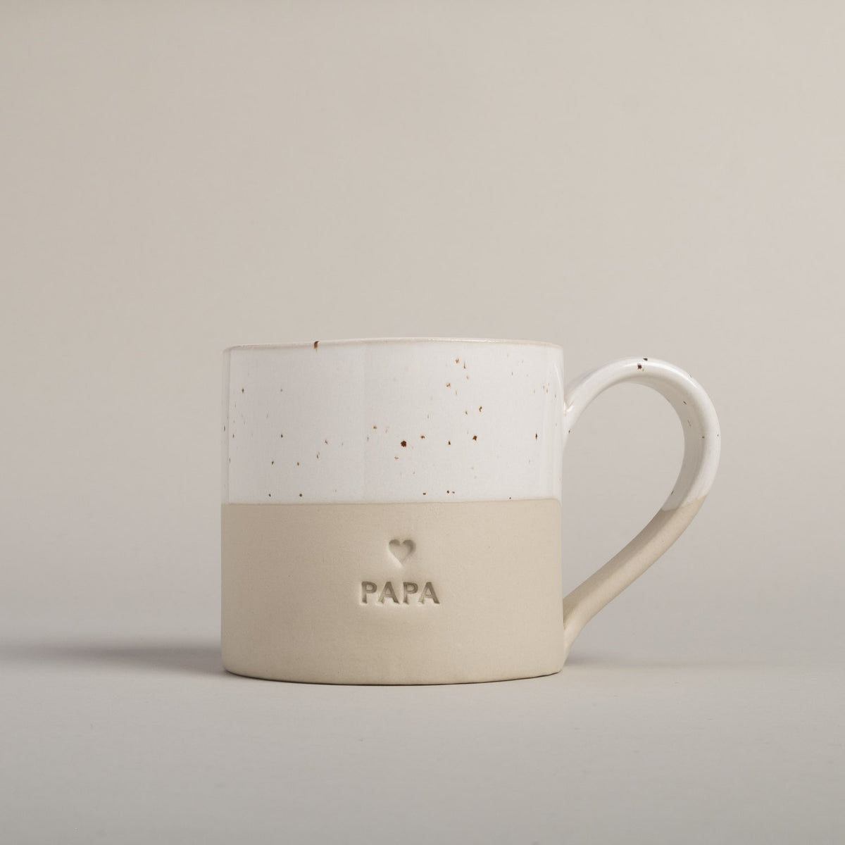 Große Tasse "Papa" - 450 ml (Natur)