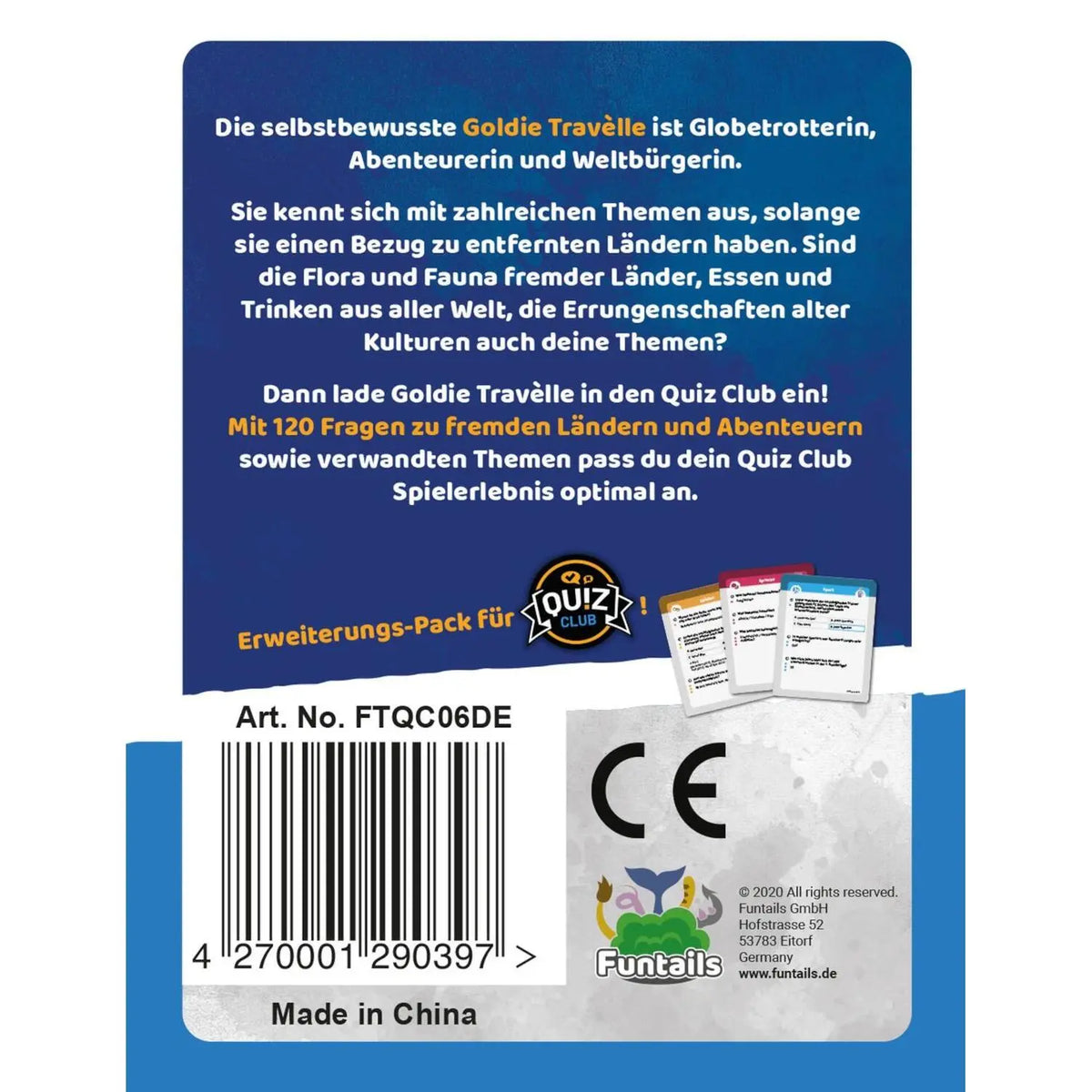Quiz Club - Charakter Pack Fremde Länder und Abenteuer