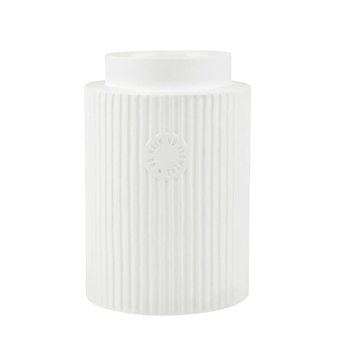 Vase "LIVING Hausfreunde - No rain" - 22cm (Weiß)