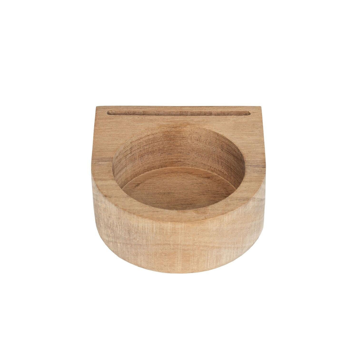 Teelichtgarten "Wundergarten" - 13x8,3x15 cm (Weiß/Natur)