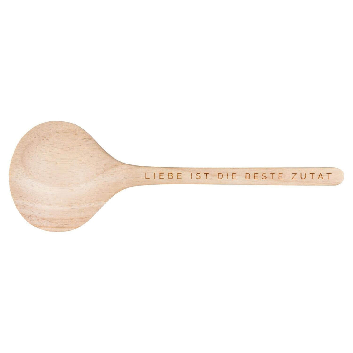 Pfannenwender "Liebe ist die beste Zutat" - 32x10,8 cm (Natur)