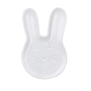 Tellerchen "Hase" - 5,2x8x0,5 cm (Weiß)