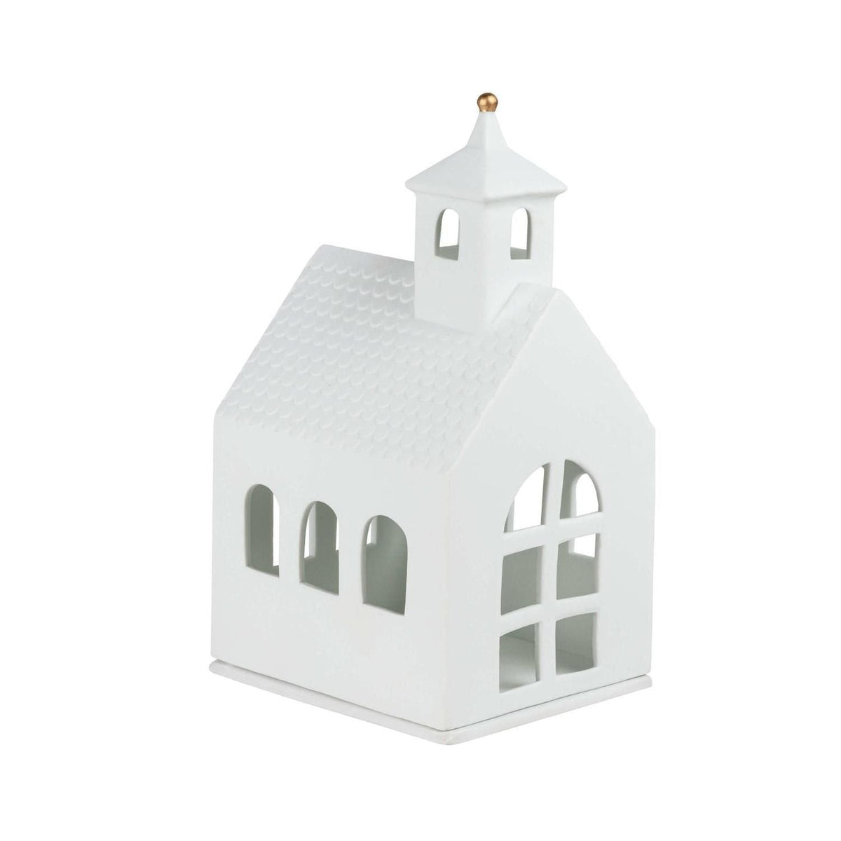 Lichthaus "XMAS - Große Kapelle" - 23 cm (Weiß)