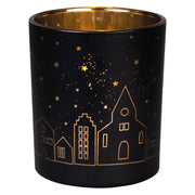 Glanzlicht "Lichtstadt" - 8,5x10 cm (Schwarz/Gold)