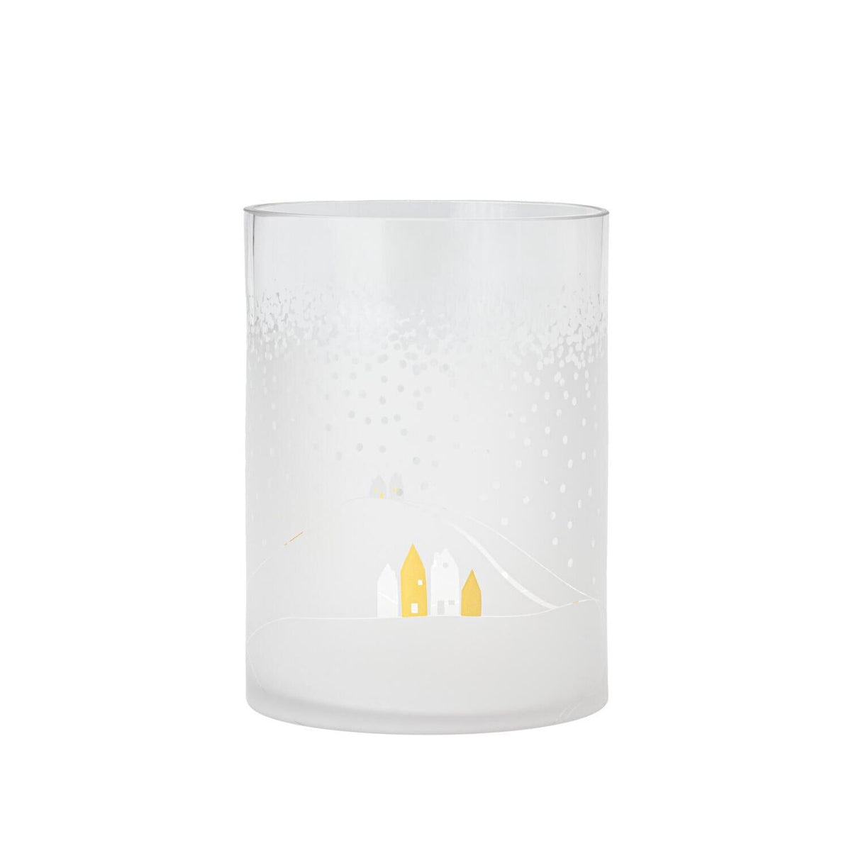 Windlicht "Schneetag - Schneelandschaft" - 19x25,5 cm (Transparent)