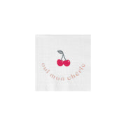 Cocktailservietten "Oui ma chérie" (Weiß/Bunt)